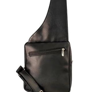 Cowhide Sling Purse in Black