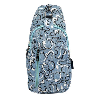 NuPouch Anti-Theft Daypack - Blue Swirl