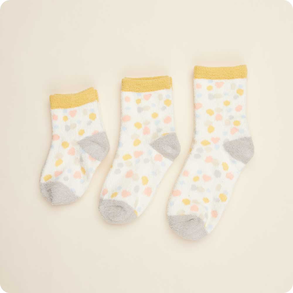 Warmies Plush Crew Socks- Calico Cat