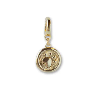 Dog Paw and Heart Charm