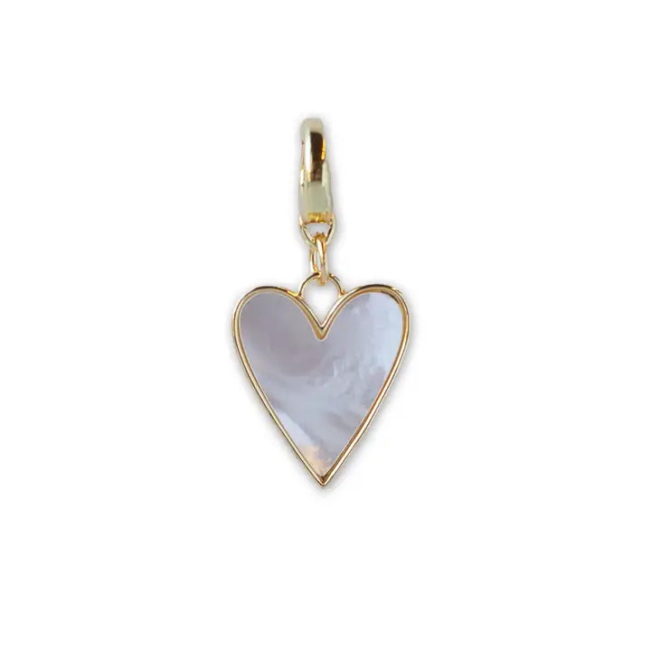 Mother of Pearl Heart Charm