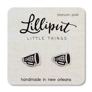 Cheer Megaphone Post Earrings