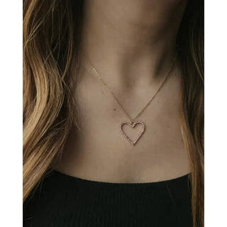 Cherish Crystal Heart Necklace