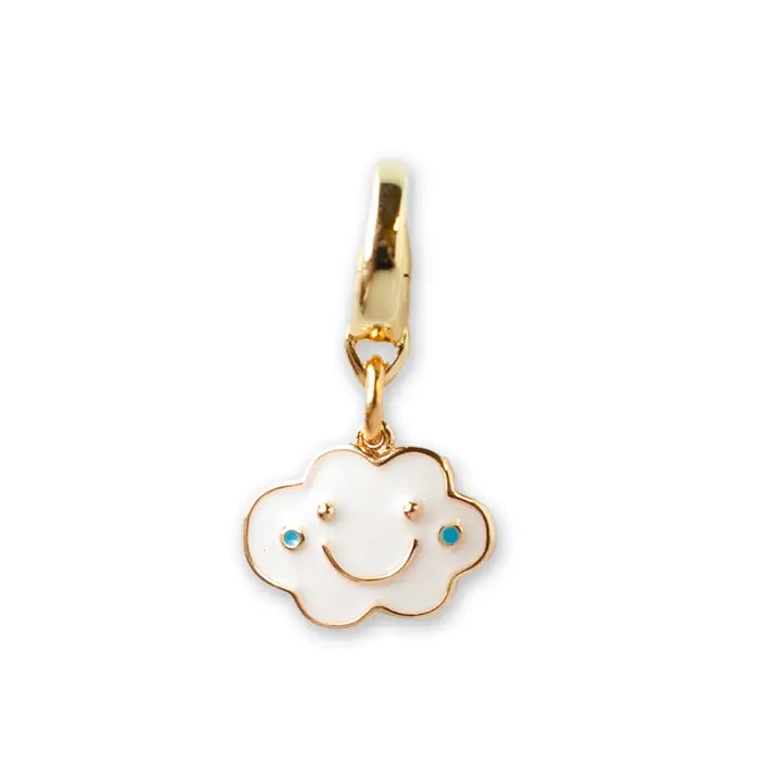 White Smiling Cloud Charm