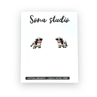 cow earrings
