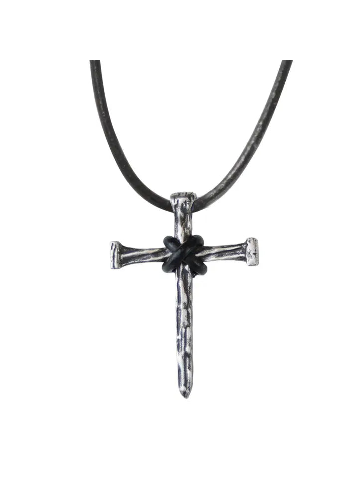 Men's Necklace Nail Cross