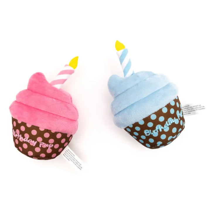 Birthday Pup Cupcake Dog Toy