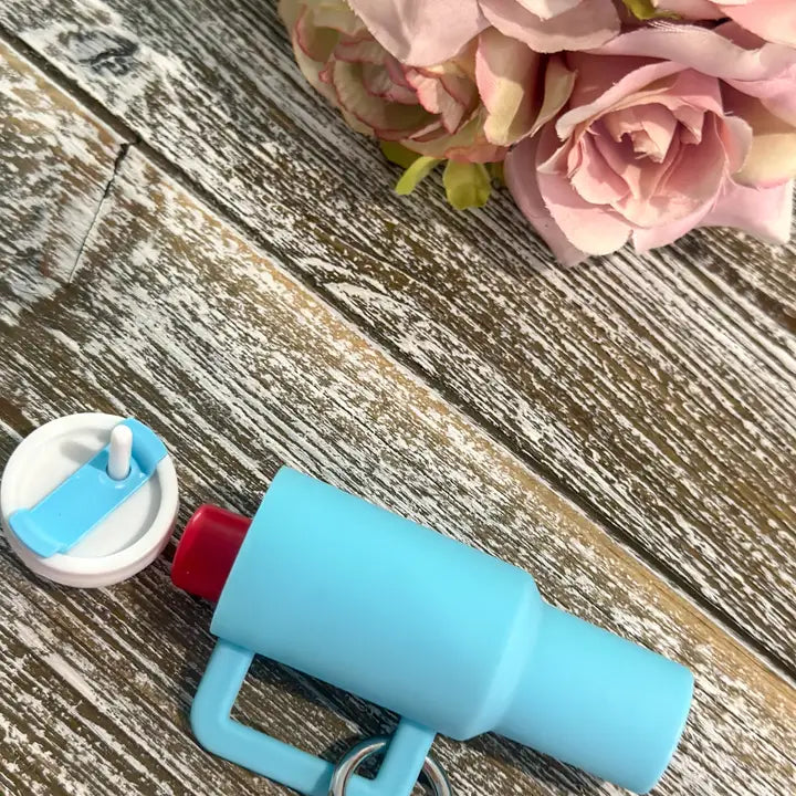 Stan Cup Keychain in Blue