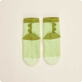 Warmies Plush Crew Socks- Dinosaur