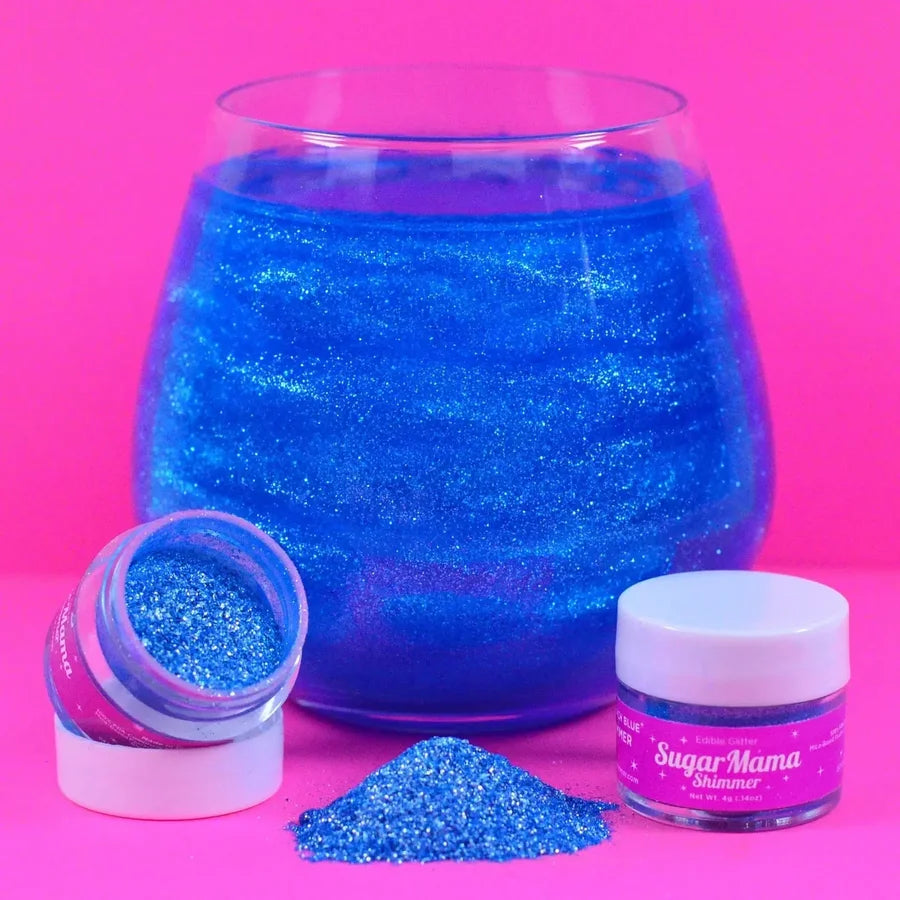 Electric Beach Blue Shimmer - Blue Edible Glitter