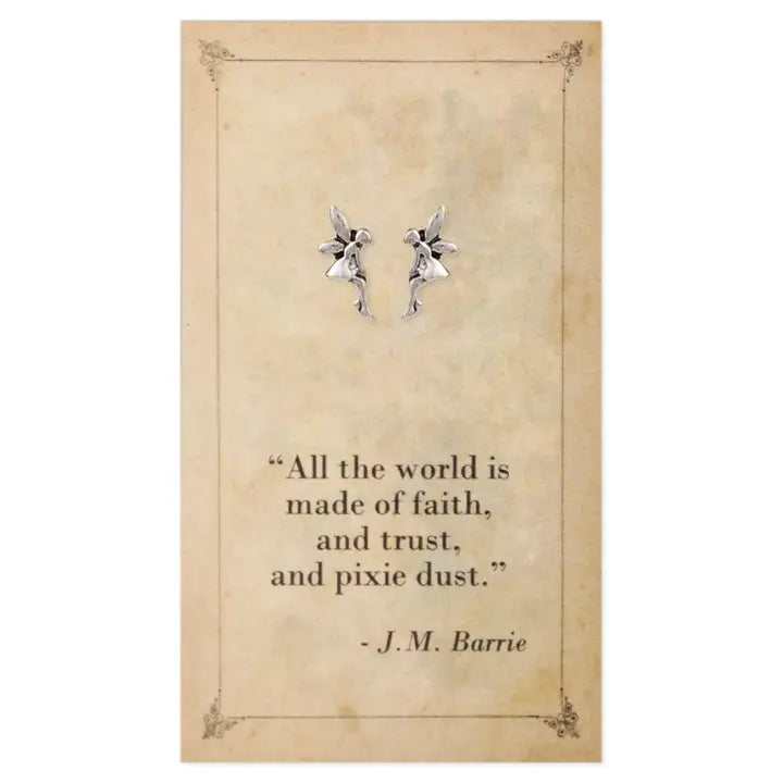 Literary Quotes- Fairy Post Earrings