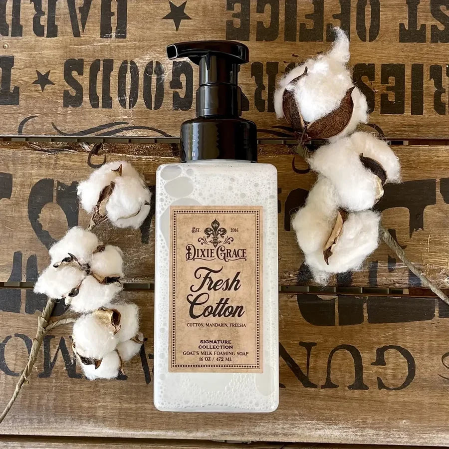 Fresh Cotton 16 oz Foaming Goat's Milk Hand Soap