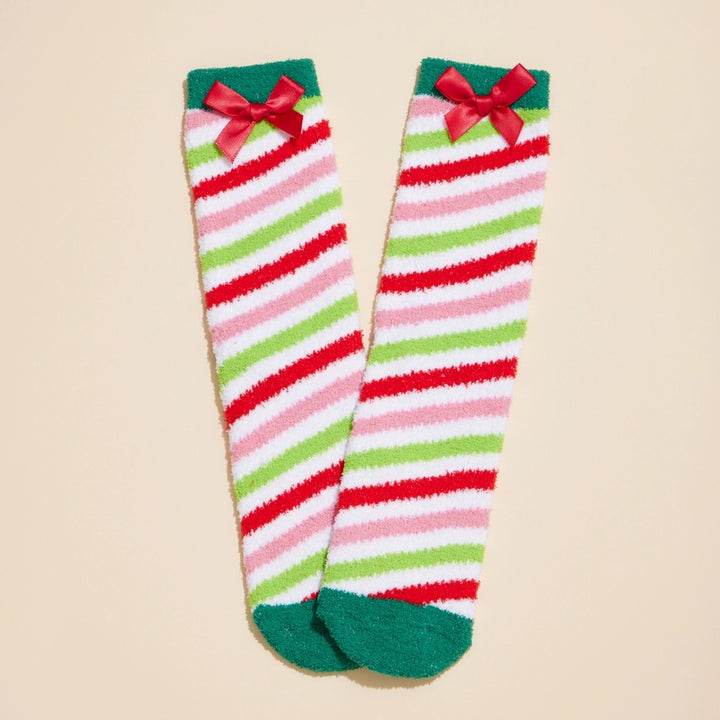 Christmas Fuzzy Socks- 4 Pack