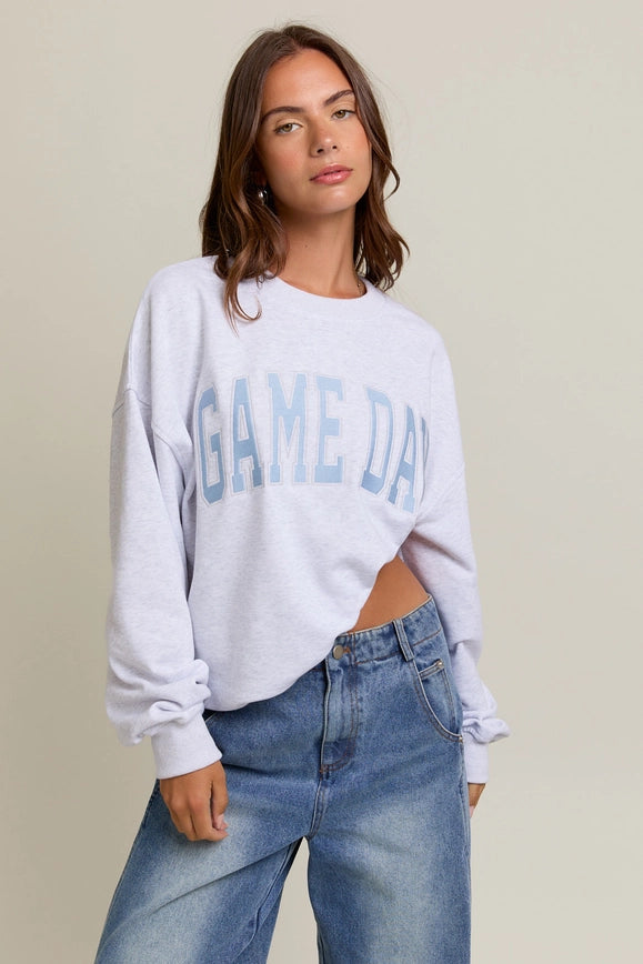 Game Day Embroidered Sweatshirt