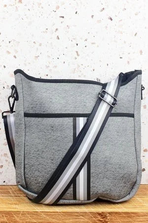 Lachlan Gray Neoprene Crossbody Bag