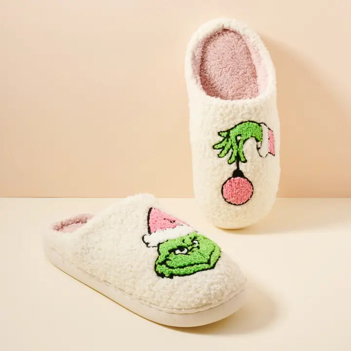 Christmas Monster Home Slippers