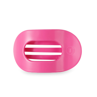 Teleties Flat Round Hair Clip-Paradise Pink