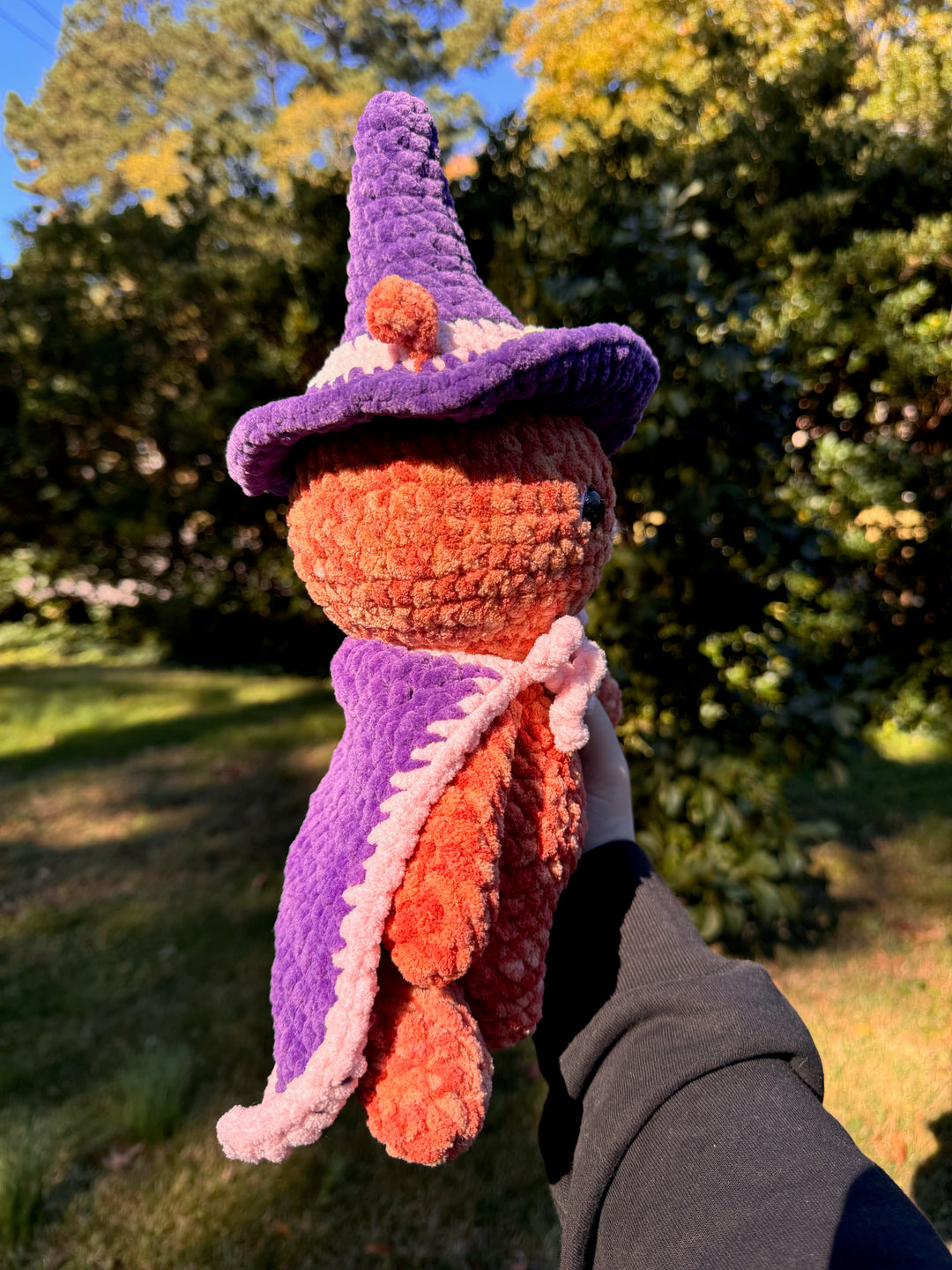 Crochet Halloween Orange Cat