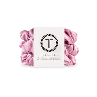 Large Teleties Silk Scrunchies-I Pink I Love You