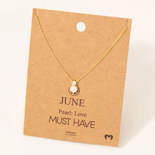 Birthstone Pendant Necklace