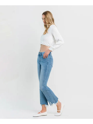Flying Monkey High Rise Kick Flare in Light Bright