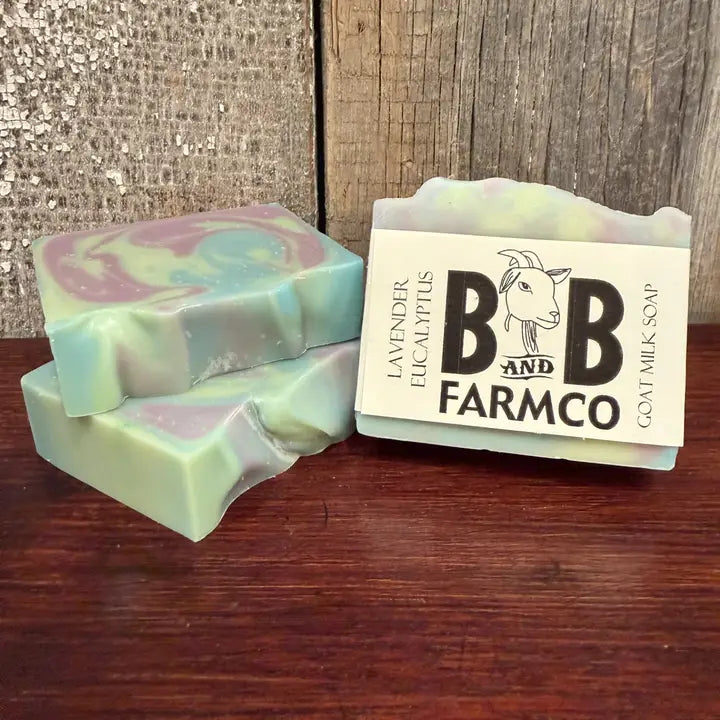 colorful lavender eucalyptus soap 