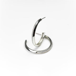 Leith Silver Hoop Earrings