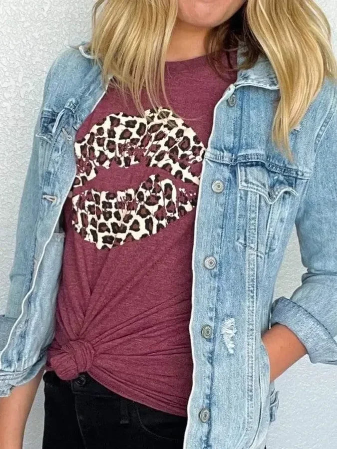 Leopard Lips T-shirt