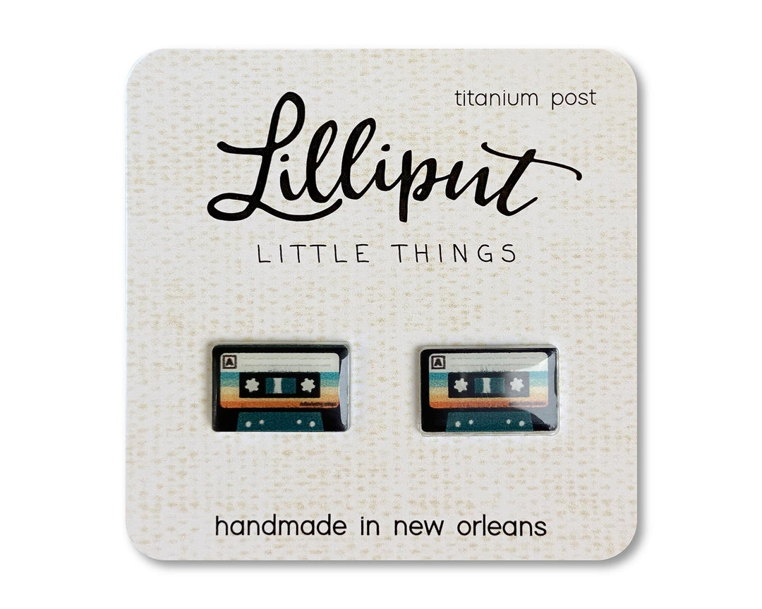 Retro Cassette Post Earrings