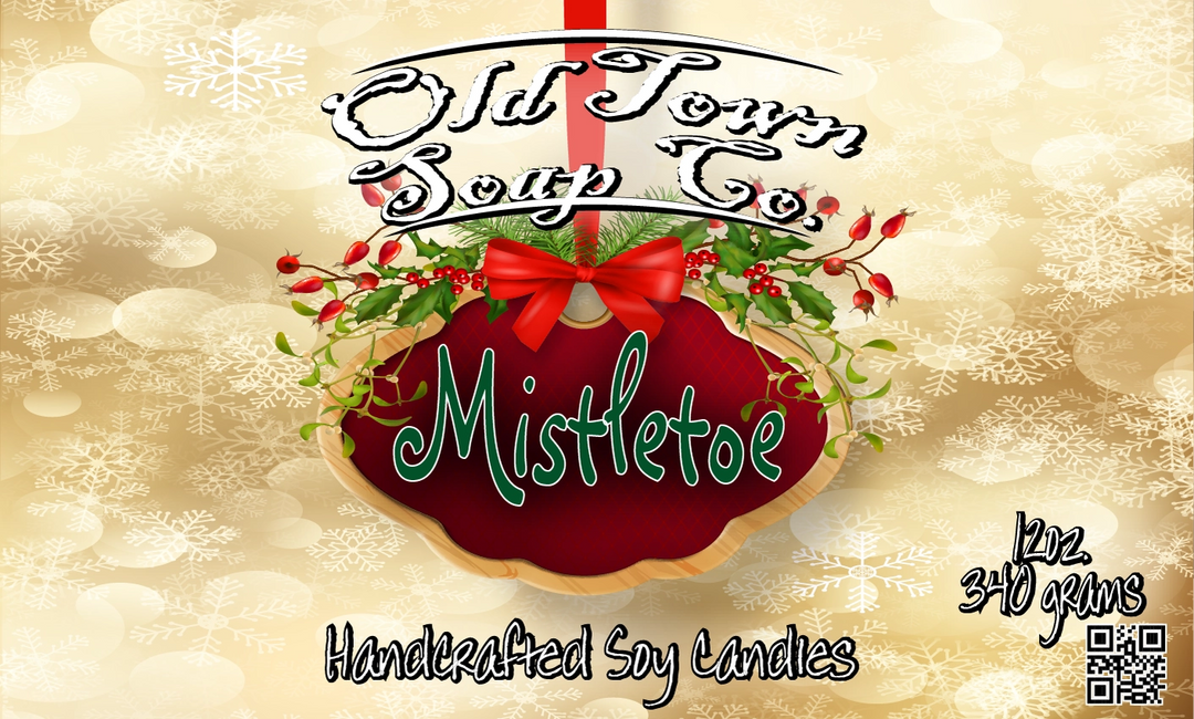 Christmas 12oz Candles- Mistletoe