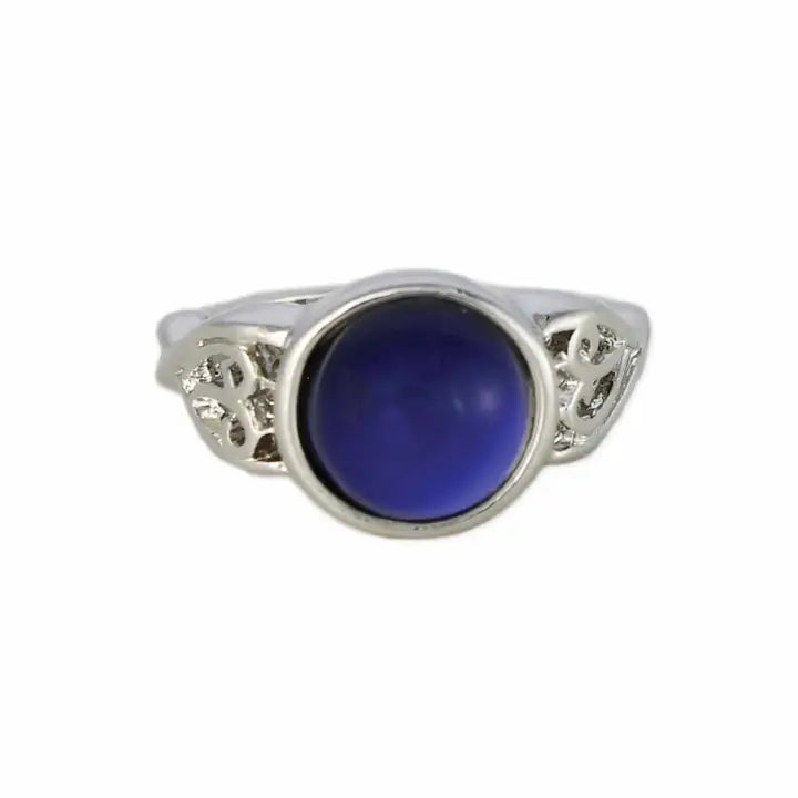 Round Silver Mood Ring