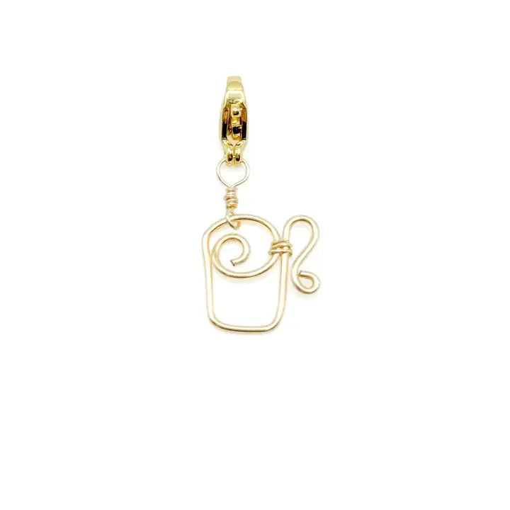 gold wire wrapped into a mug shape