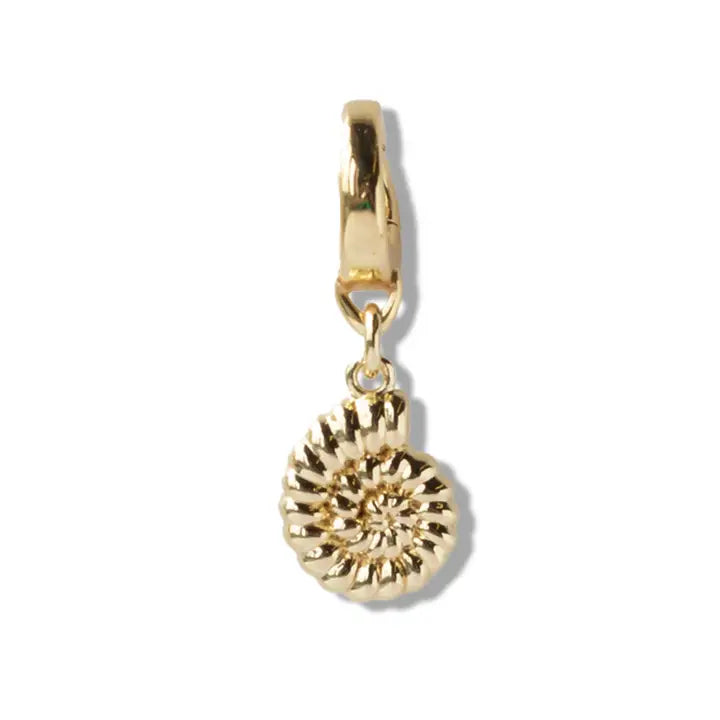 Gold Nautilus Shell Charm