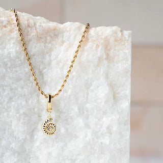 Gold Nautilus Shell Charm