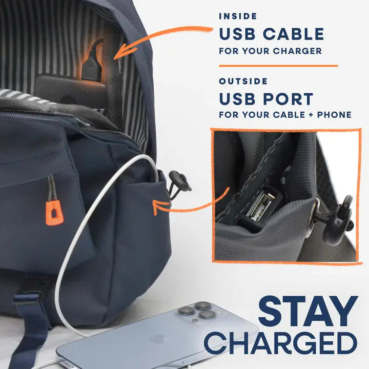 Nupouch Venture Sling - Navy Blue