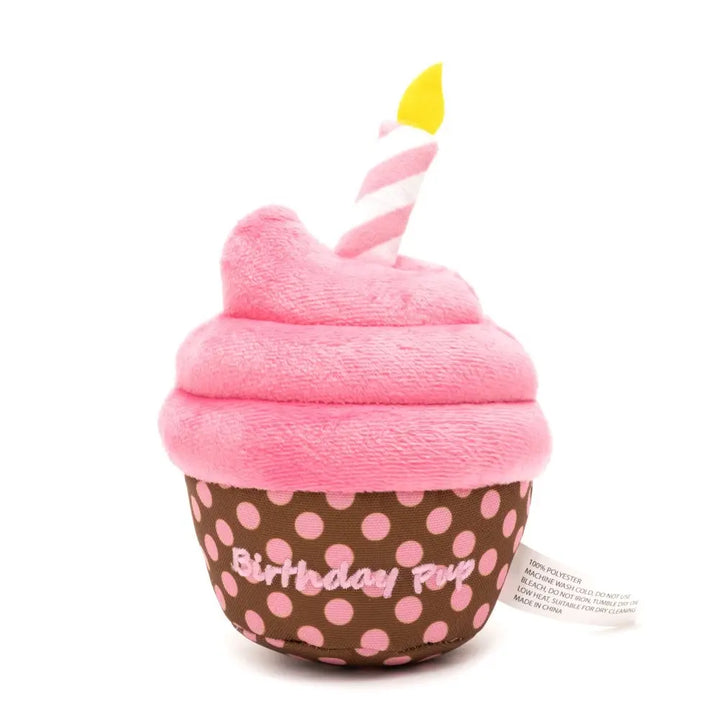 Birthday Pup Cupcake Dog Toy
