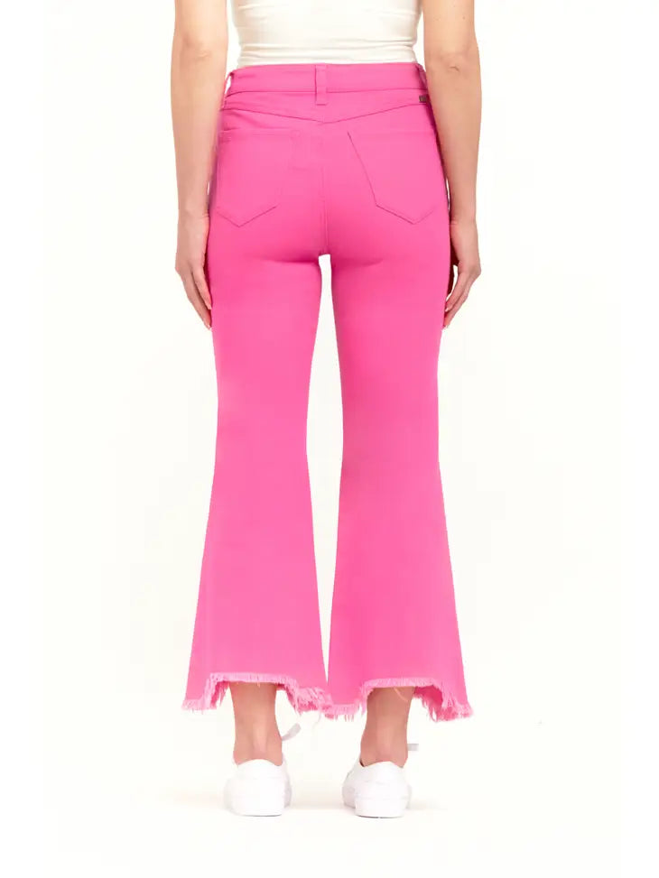 Luxe Demi Boot Jean in Hot Pink