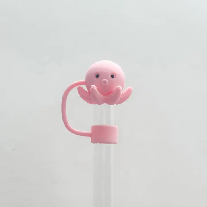 Straw Cover "Pink Octopus"
