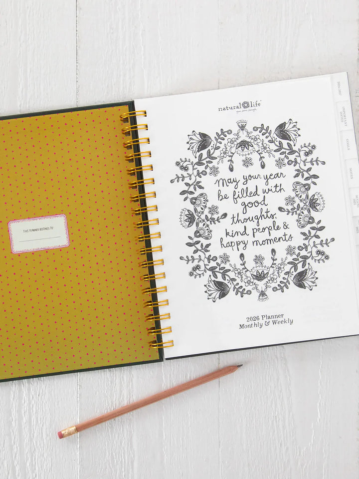 17 Month Planner- What Makes You Happy