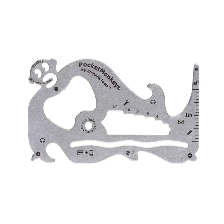 Multitool with various functions on a white background