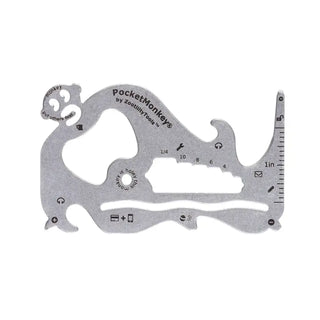 Multitool with various functions on a white background