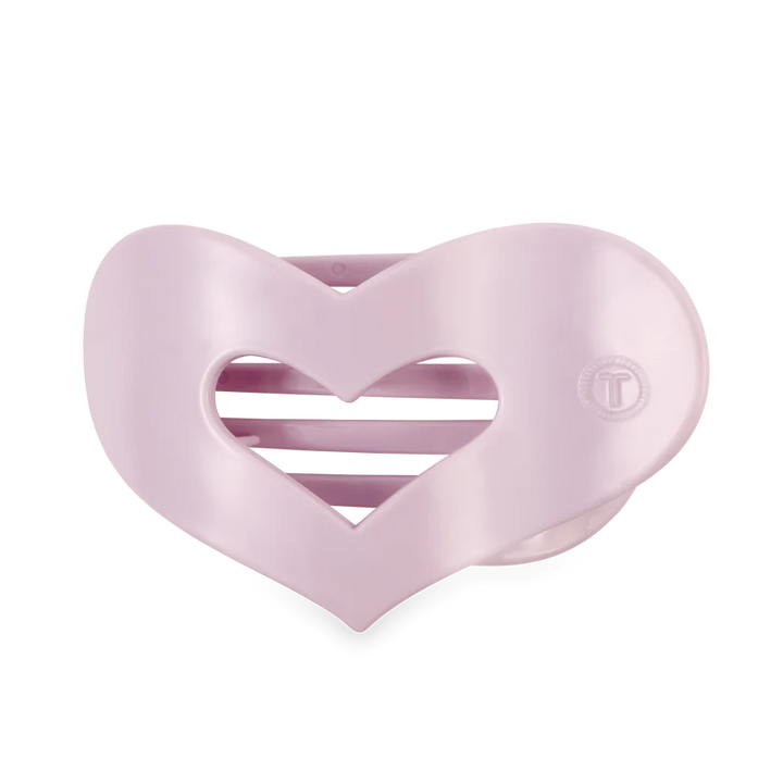 Teleties Queen of Hearts Flat Hair Clip- Purple