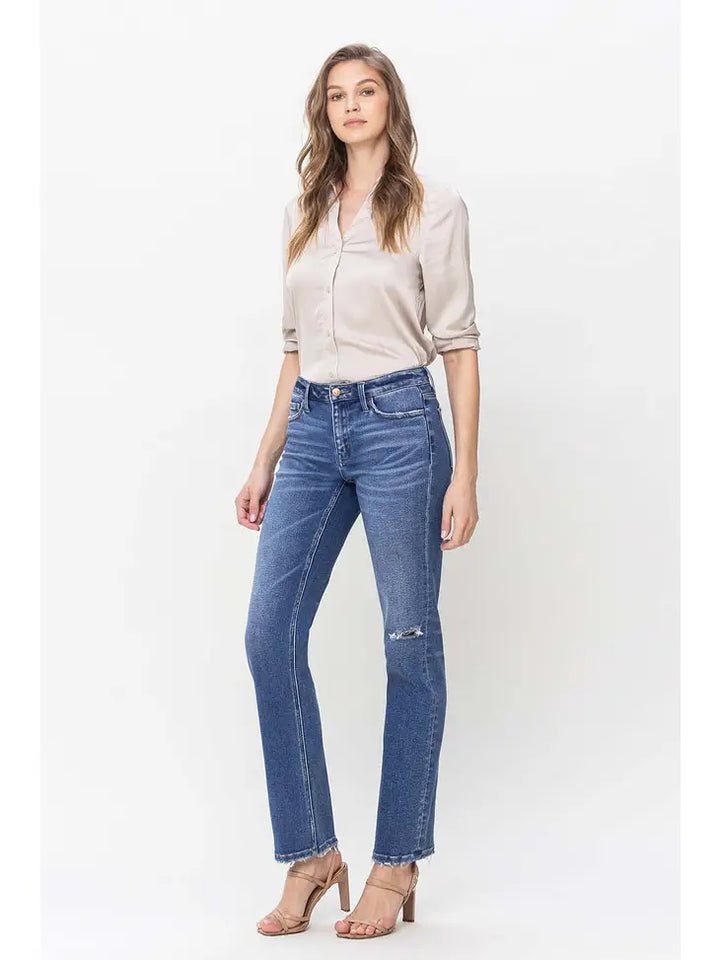 Flying Monkey Mid-Rise Straight Jeans