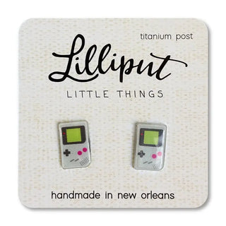 Retro Video Game Post Earrings