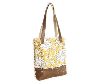 Myra Bag Golden Prairie Leaf Mini Tote Bag