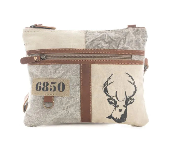 Myra Bag White Hart Deer Crossbody Bag