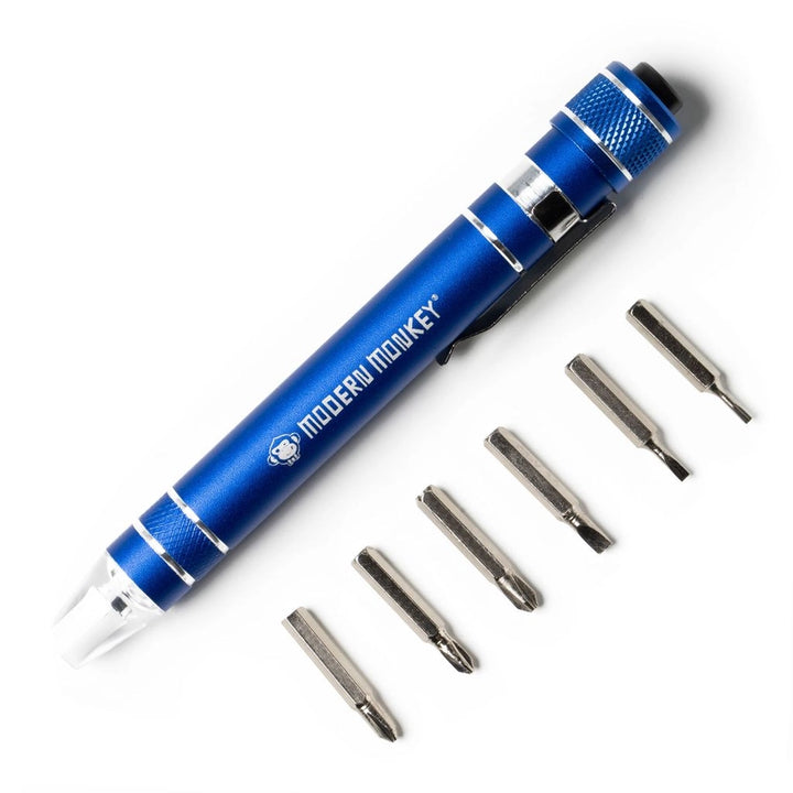 Modern Monkey® Screw’D Up 6-in-1 Mini Led Screwdriver