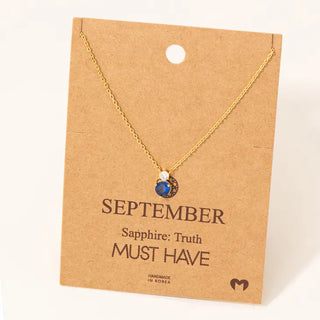 Birthstone Pendant Necklace
