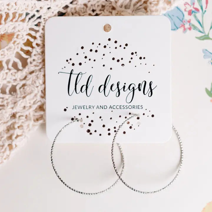 Dainty Silver Hoops