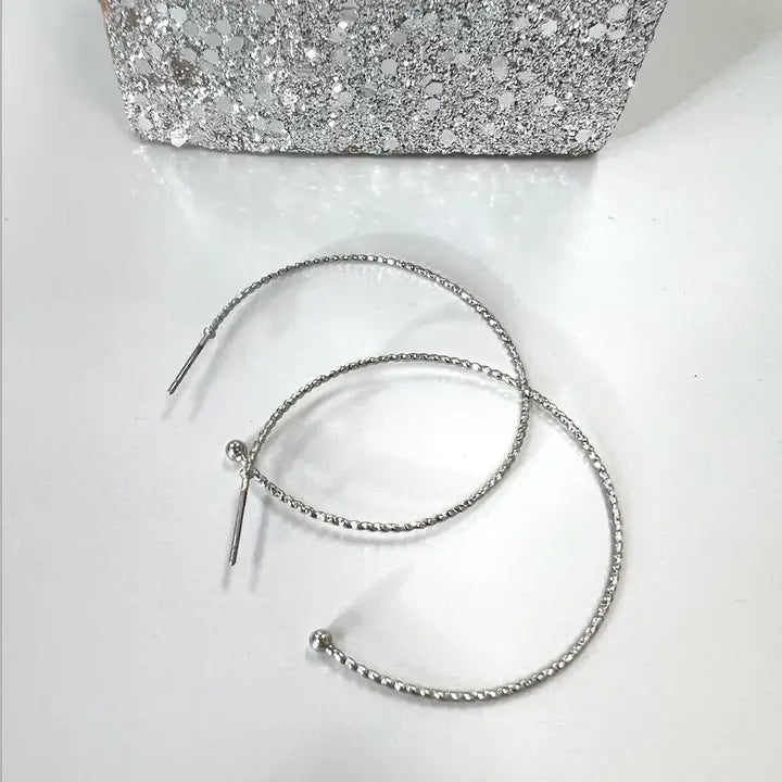 Dainty Silver Hoops